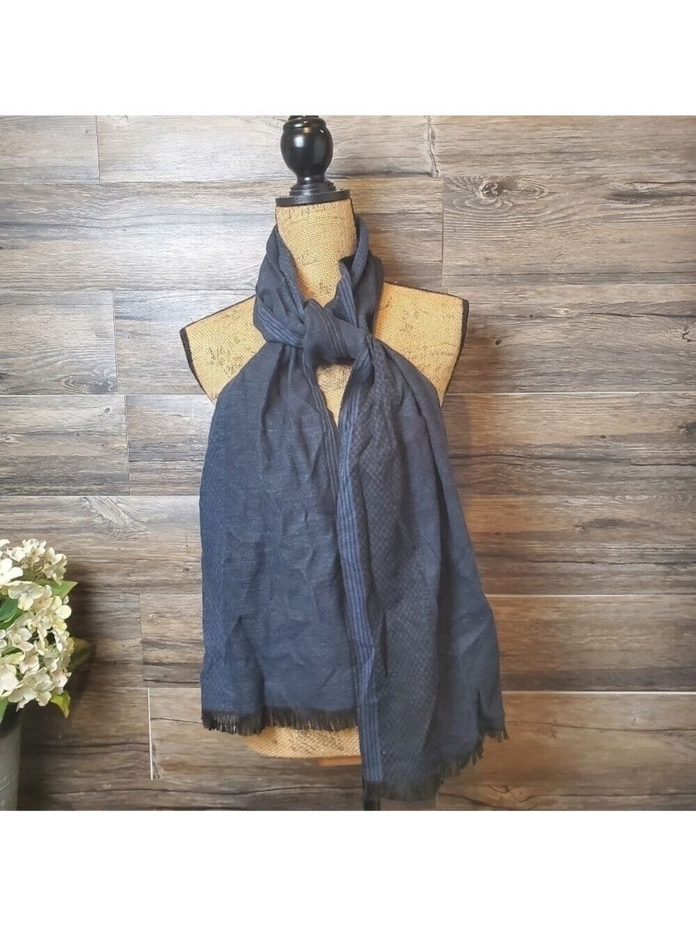 BLEU NERO Blue Scarf Unisex